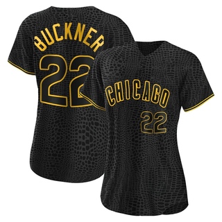 Authentic Bill Buckner Women's Chicago Cubs Snake Skin City Jersey - Black