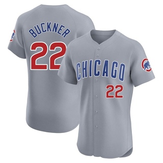 Elite Bill Buckner Men's Chicago Cubs Road Jersey - Gray