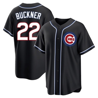 Replica Bill Buckner Men's Chicago Cubs Fashion Out Jersey - Black