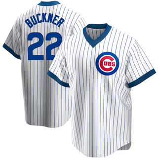 Replica Bill Buckner Men's Chicago Cubs Home Cooperstown Collection Jersey - White