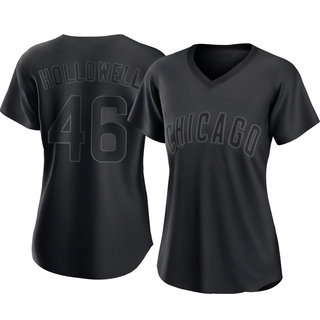 Replica Gavin Hollowell Women's Chicago Cubs Pitch Fashion Jersey - Black