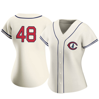 Replica P.J. Higgins Women's Chicago Cubs 2022 Field Of Dreams Jersey - Cream